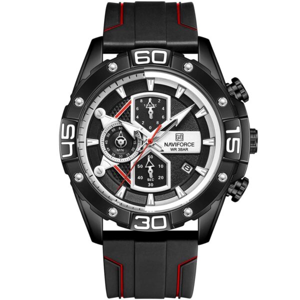 Naviforce Watch For Men NF8018T-B-B-R