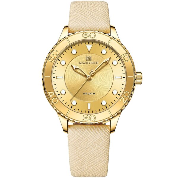 Naviforce Watch For Women NF5020-G-G-Y