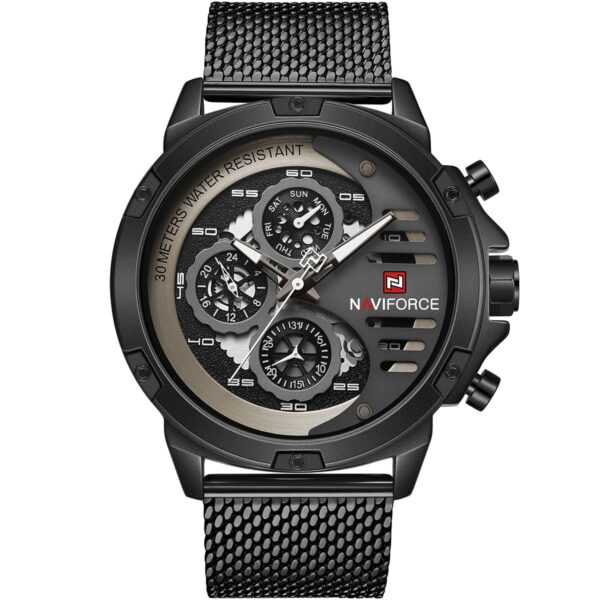 Naviforce Watch For Men NF9110S-B-W-B