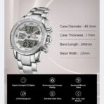 Naviforce Watch For Men NF9190-S-W - Image 2