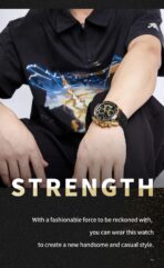 Naviforce Watch For Men NF9197L-G-B-B - Image 4