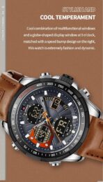 Naviforce Watch For Men NF9197L-S-GY-O-BN - Image 4