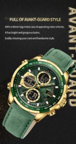 Naviforce Watch For Men NF9197L-G-GN-GN - Image 5