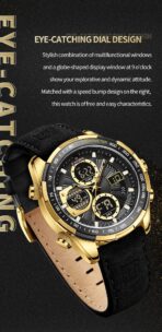 Naviforce Watch For Men NF9197L-G-B-B - Image 6