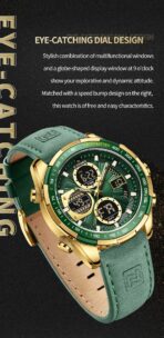 Naviforce Watch For Men NF9197L-G-GN-GN - Image 6