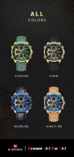 Naviforce Watch For Men NF9197L-S-B-D-BN - Image 10