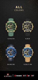 Naviforce Watch For Men NF9197L-S-GY-O-BN - Image 11