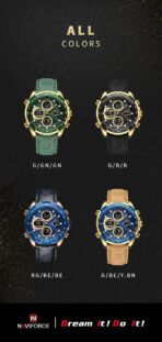 Naviforce Watch For Men NF9197L-G-GN-GN - Image 13