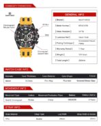 Naviforce Watch For Men NF8019T-B-B-Y - Image 6