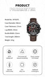 Naviforce Watch For Men NF9197L-S-B-D-BN - Image 15