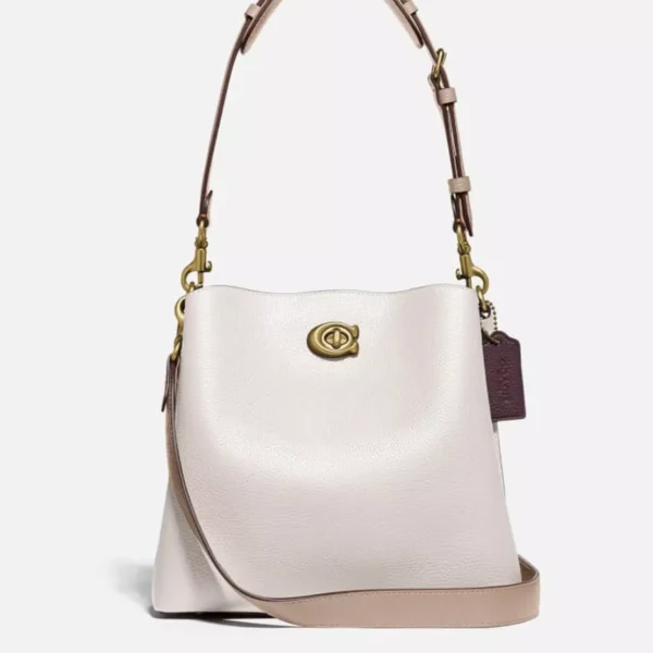 Coach Willow Pebble-Grain Leather Bucket Bag