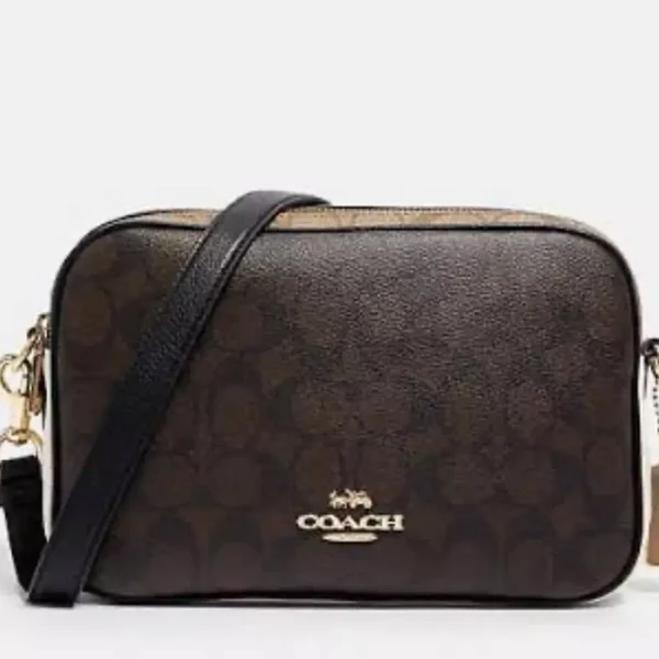 jes crossbody in blocked signature canvas