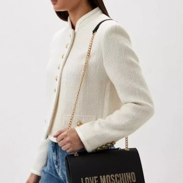 Love Moschino Bold Love Lettering Women's Black Handbag