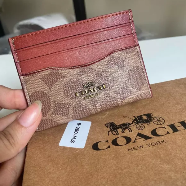 Zip Card Case In Signature Canvas