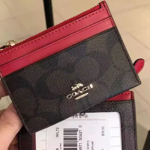 Zip Card Case In Signature Canvas