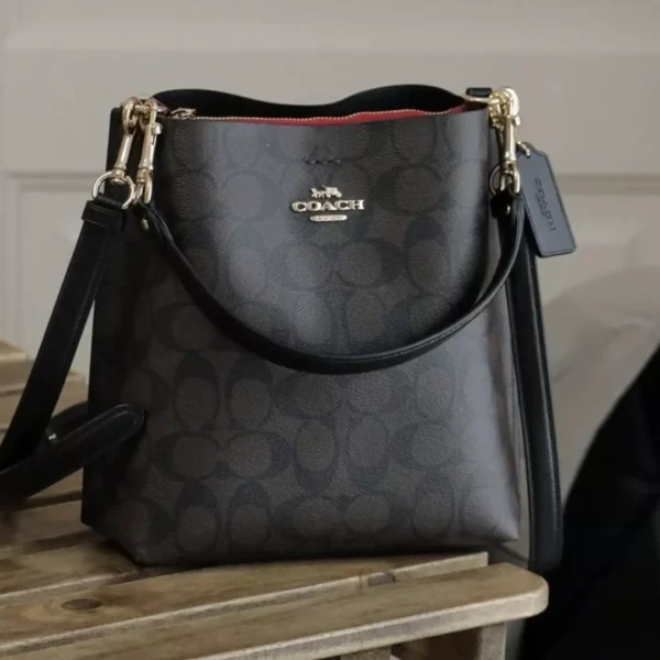 Coach Mollie Bucket Bag 22 in Signature Canvas