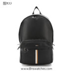 BOSS Black Matte Signature Stripe Backpack