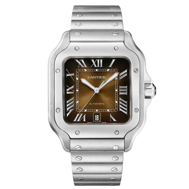01336AE7-EDEF-4C13-8991-082C2761BCC3 Cartier Santos Super Clone Swiss Machine (41.9mm x35.1mm) - Image 1