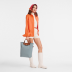 Le Pliage Original M Tote bag Vertical Steel - Image 3