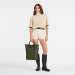 Le Pliage Green M Tote bag Vertical Forest - Image 3