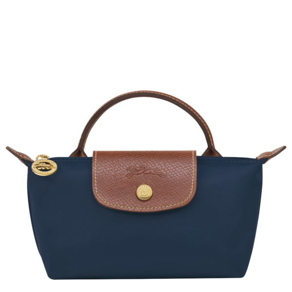 Le Pliage Original Pouch with handle Navy