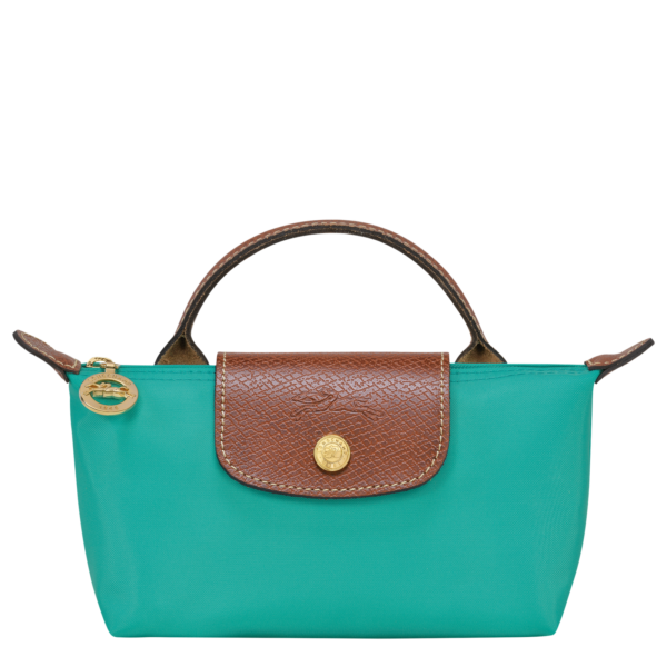 Le Pliage Original Pouch with handle Turquoise