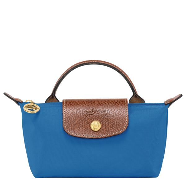 Le Pliage Original Pouch with handle Cobalt