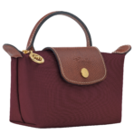Le Pliage Original Pouch with handle Burgundy - Image 4