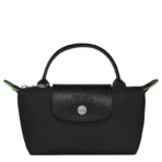 Le Pliage Green Pouch with handle Black - Image 2