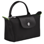 Le Pliage Green Pouch with handle Black - Image 4
