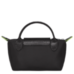 Le Pliage Green Pouch with handle Black - Image 5