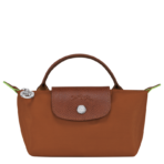 Le Pliage Green Pouch with handle Cognac - Image 2