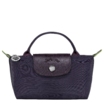 Le Pliage Green Pouch with handle Bilberry - Image 2