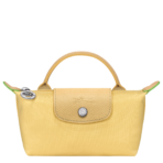 Le Pliage Green Pouch with handle Wheat - Image 2