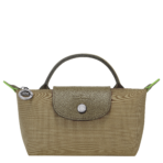 Le Pliage Green Pouch with handle Artichoke