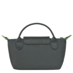 Le Pliage Green Pouch with handle Graphite - Image 5