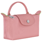 Le Pliage Green Pouch with handle Petal Pink1 - Image 4