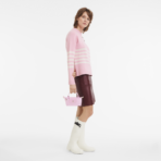 Le Pliage Green Pouch with handle Pink - Image 3