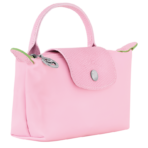 Le Pliage Green Pouch with handle Pink - Image 4