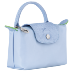 Le Pliage Green Pouch with handle Sky Blue - Image 4