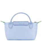 Le Pliage Green Pouch with handle Sky Blue - Image 5