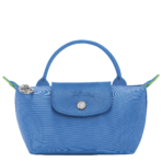 Le Pliage Green Pouch with handle Cornflower - Image 2