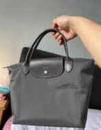Le Pliage Green S Handbag Graphite - Image 6