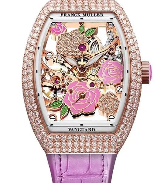 Franck Muller Skeleton Flower Dial Super Clone Swiss Machine (42.3mm x 32mm)