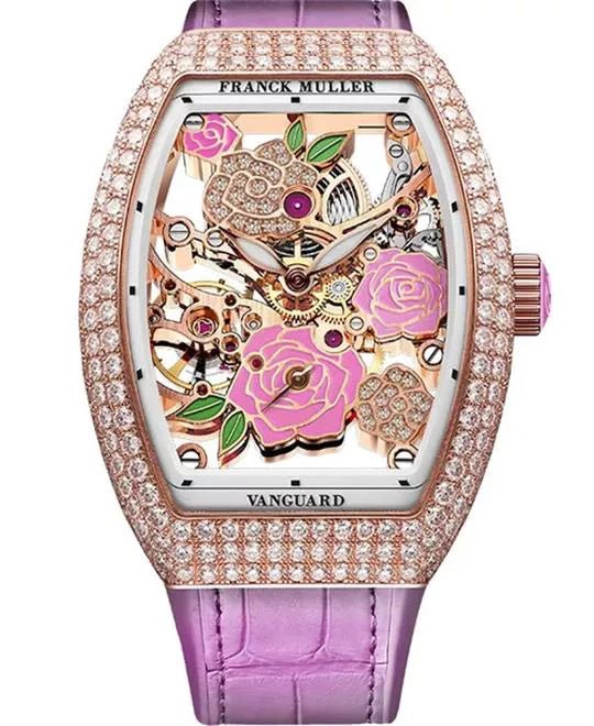5AC4D4F8-3D38-4F69-8280-834B1BD75BFB Franck Muller Skeleton Flower Dial Super Clone Swiss Machine (42.3mm x 32mm) - Image 1