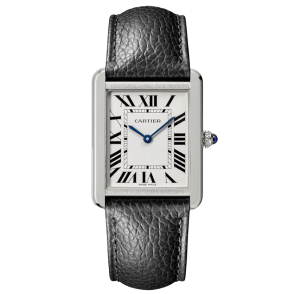 Cartier tank leather  Super Clone Swiss Machine (35mm x 27mm)