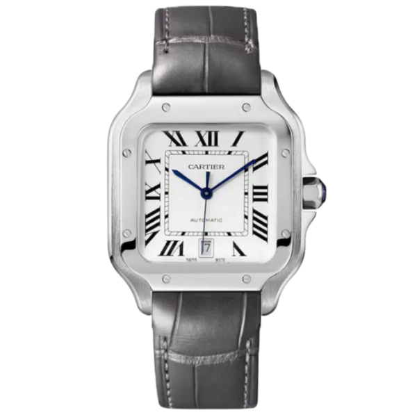 Cartier Santos leather Super Clone Swiss Machine (41.9mm x 35.1mm)