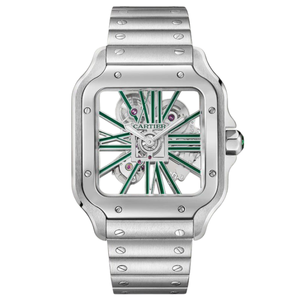 Cartier Santos Skeleton Super Clone Swiss Machine (41.9mm x35.1mm)