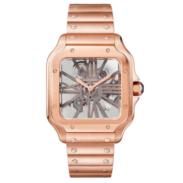 Cartier Santos Skeleton Super Clone Swiss Machine (41.9mm x35.1mm)