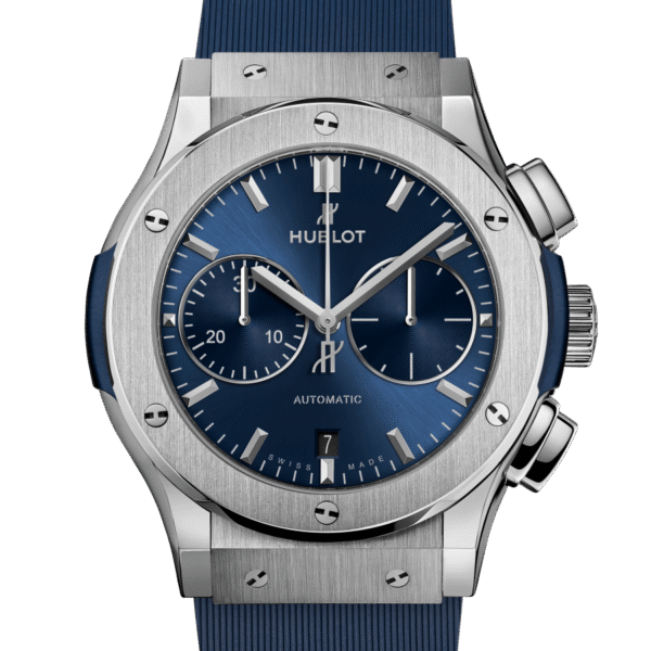 HUBLOT Chronograph Titanium Blue Super Clone Swiss Machine 45mm
